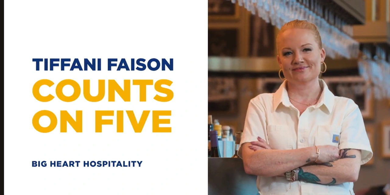 Tiffani Faison Counts on Five