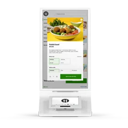 Clover Kiosk self‑service ordering station integrated with POS to help customers place orders quickly.